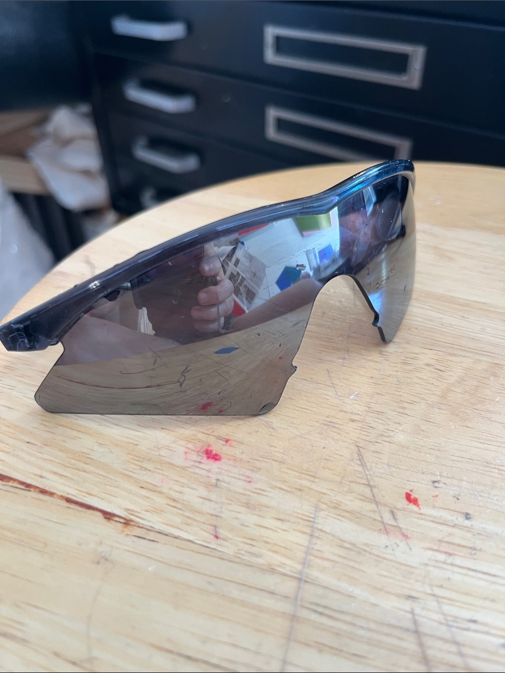 OAKLEYS Sport Shield Sunglasses – Smoke Lens, some scuffs